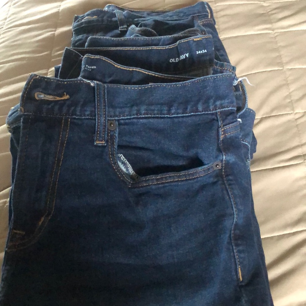 Old Navy Athletic Taper. 3 pairs. EUC.